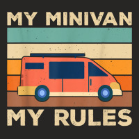 Minivan Dads Funny Pun Dad Drives Minivan Daddy Lifestyle T Shirt Ladies Fitted T-shirt | Artistshot