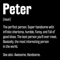 Peter Definition Funny First Name Humor Nickname T Shirt Graphic T-shirt | Artistshot