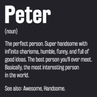 Peter Definition Funny First Name Humor Nickname T Shirt Unisex Sherpa-lined Denim Jacket | Artistshot