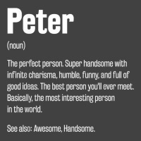 Peter Definition Funny First Name Humor Nickname T Shirt Vintage T-shirt | Artistshot