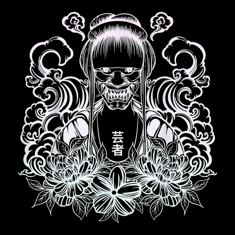 Samurai Warrior Geisha, Hannya Oni Mask Japan Anime T Shirt Pocket T-Shirt by pearleql2katnik | Artistshot