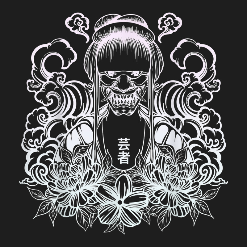 Samurai Warrior Geisha, Hannya Oni Mask Japan Anime T Shirt Classic T-shirt by pearleql2katnik | Artistshot