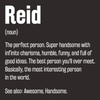 Reid Definition Funny First Name Humor Nickname T Shirt Racerback Tank | Artistshot