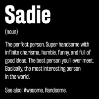 Sadie Definition Funny First Name Humor Nickname T Shirt Graphic Youth T-shirt | Artistshot