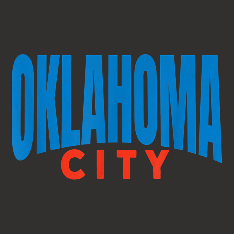 Oklahoma City Blueorangered Fun Simple & Basic Okc Minimal T Shirt Champion Hoodie by linbere | Artistshot