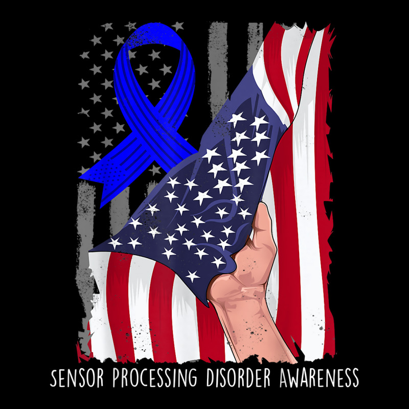 Sensor Processing Disorder Shirt Awareness American Flag T Shirt Adjustable Cap by thunmzien | Artistshot