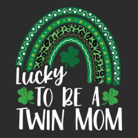 Lucky To Be A Twin Mom St Patrick's Day Leopard Rainbow Long Sleeve T Exclusive T-shirt | Artistshot