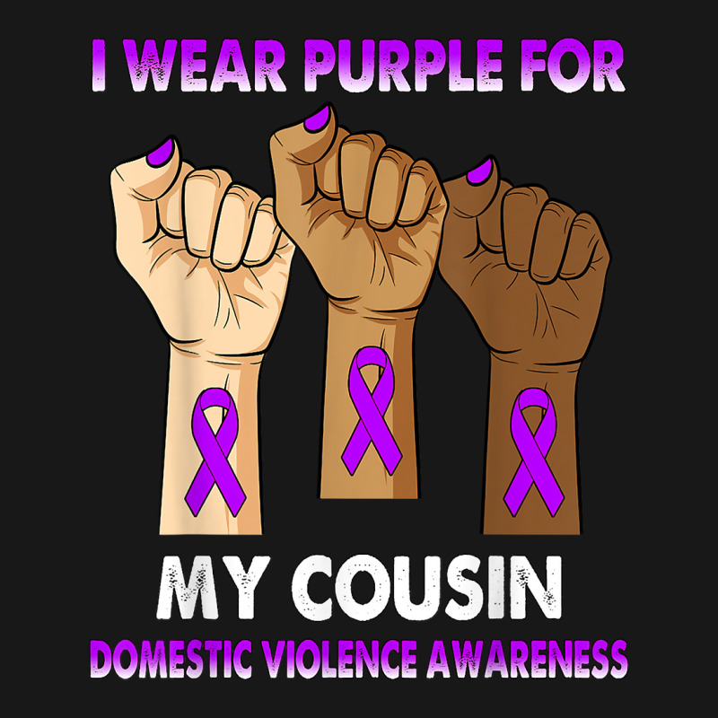 Silence Hand I Wear Purple For My Cousin Domestic Violence T Shirt Flannel Shirt by casimircorjki0 | Artistshot