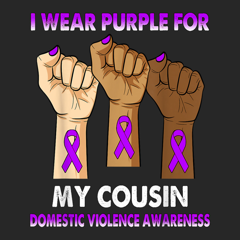 Silence Hand I Wear Purple For My Cousin Domestic Violence T Shirt Men's T-shirt Pajama Set by casimircorjki0 | Artistshot