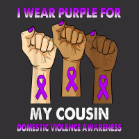 Silence Hand I Wear Purple For My Cousin Domestic Violence T Shirt Vintage Hoodie | Artistshot