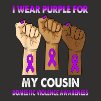 Silence Hand I Wear Purple For My Cousin Domestic Violence T Shirt Champion Hoodie | Artistshot