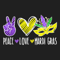 Peace Love Mardi Gras New Orleans Louisiana Parade T Shirt Ladies Polo Shirt | Artistshot