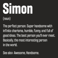 Simon Definition Funny First Name Humor Nickname T Shirt Ladies Fitted T-shirt | Artistshot