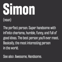 Simon Definition Funny First Name Humor Nickname T Shirt Vintage Short | Artistshot