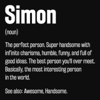 Simon Definition Funny First Name Humor Nickname T Shirt Crop Top | Artistshot