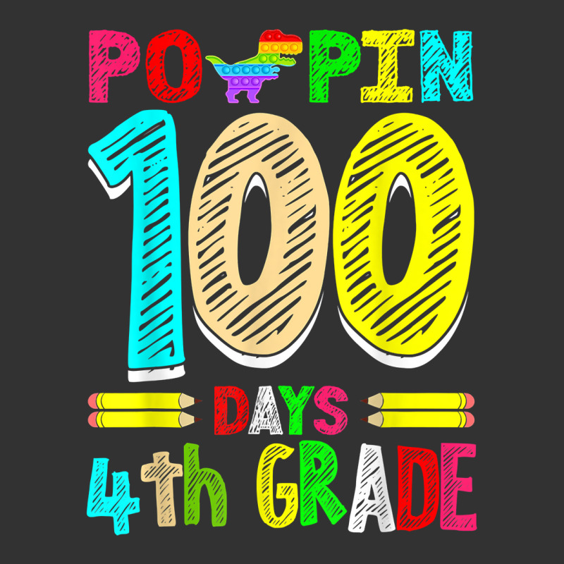 Poppin 100 Days 4th Grade Dinosaur Primary School Kid T Shirt Baby Bodysuit | Artistshot