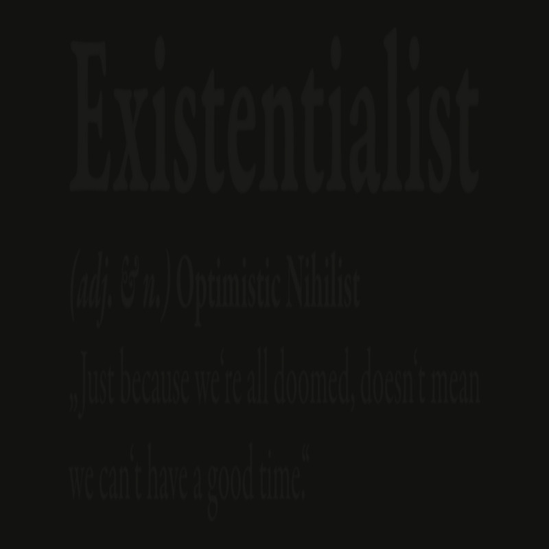 Definition Of An Existentialist Optimistic Nihilist Scorecard Crop Tee by NancyAllen | Artistshot