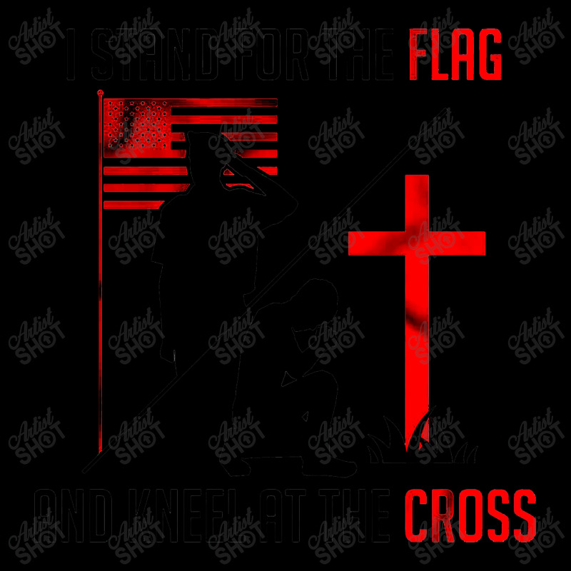 I Stand For The Flag And Kneel At The Cross Cropped Sweater | Artistshot