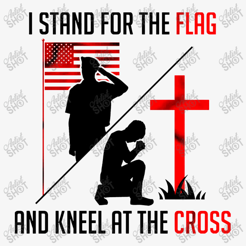 I Stand For The Flag And Kneel At The Cross Ladies Fitted T-shirt | Artistshot