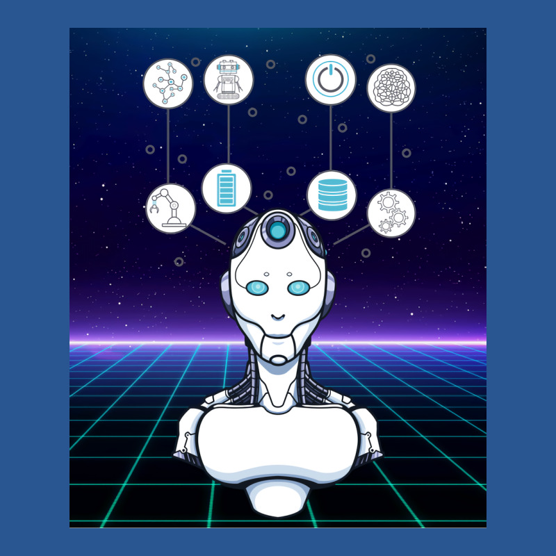 Artificial Intelligence Cyberpunk Robotic Humanoid T-shirt | Artistshot