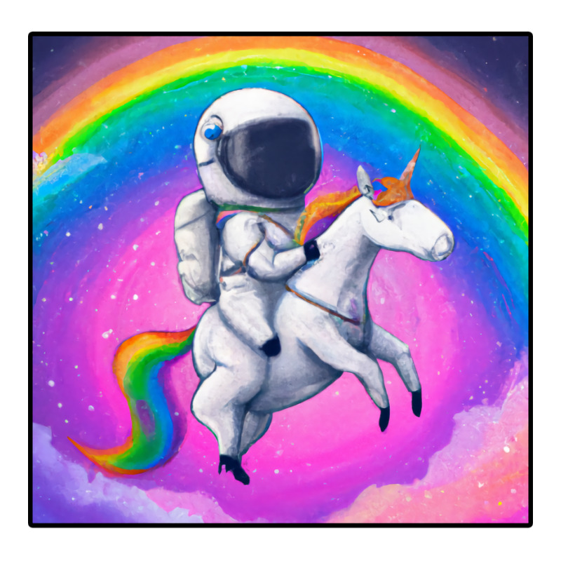 Astronaut Riding Rainbowcorn 3/4 Sleeve Shirt | Artistshot