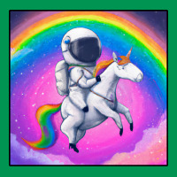 Astronaut Riding Rainbowcorn Classic T-shirt | Artistshot