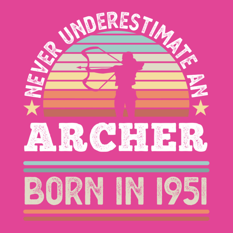 Archer Born 1951 70th Birthday Archery Gift Yellow T-shirt | Artistshot