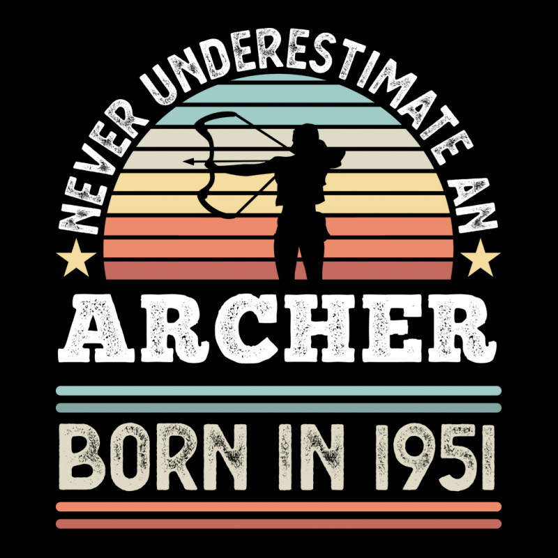 Archer Born 1951 70th Birthday Archery Gift Yellow Zipper Hoodie | Artistshot