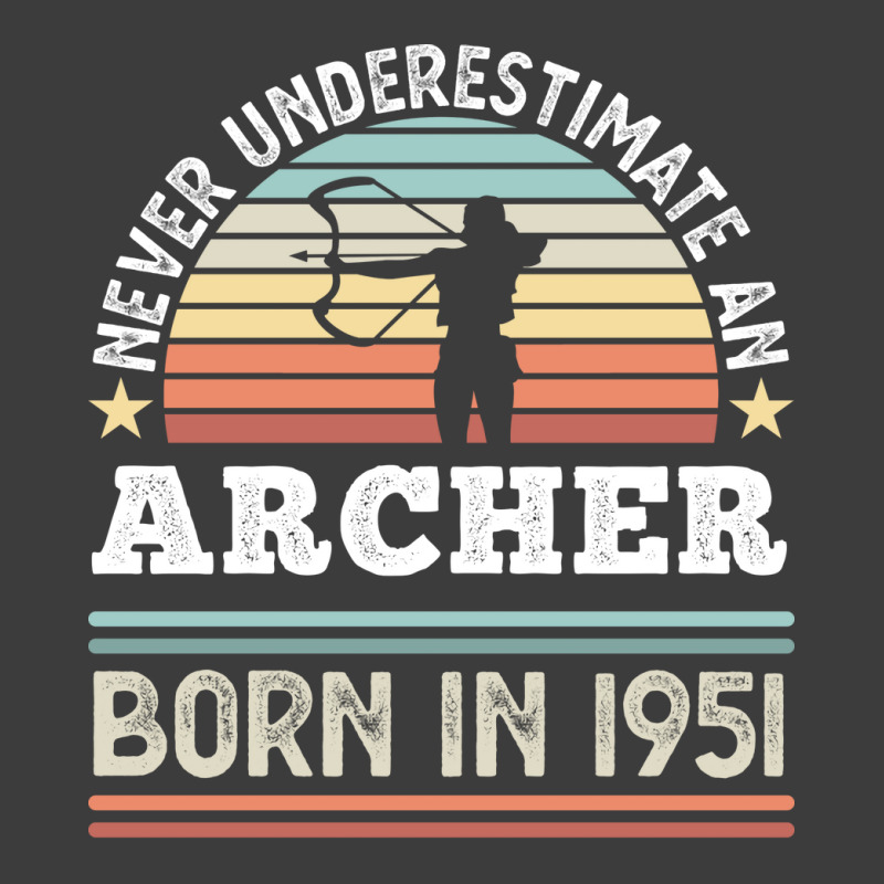 Archer Born 1951 70th Birthday Archery Gift Yellow Men's Polo Shirt | Artistshot