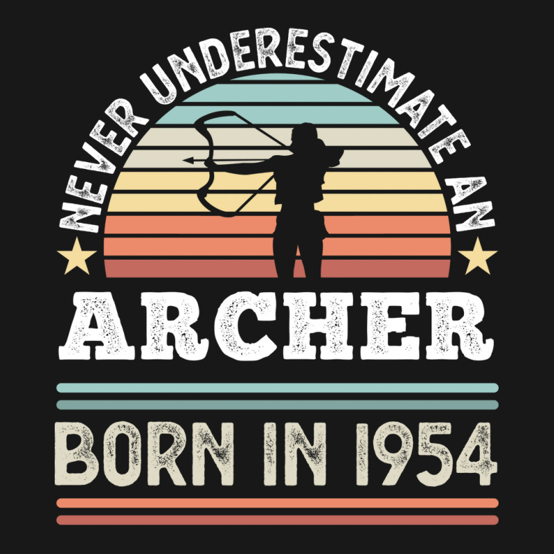 Archer Born 1954 70th Birthday Archery Gift Travel Flannel Shirt | Artistshot