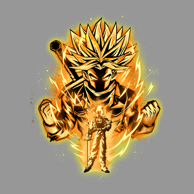 Golden Saiyan Trunks Women's V-Neck T-Shirt by lemoxmahichu | Artistshot