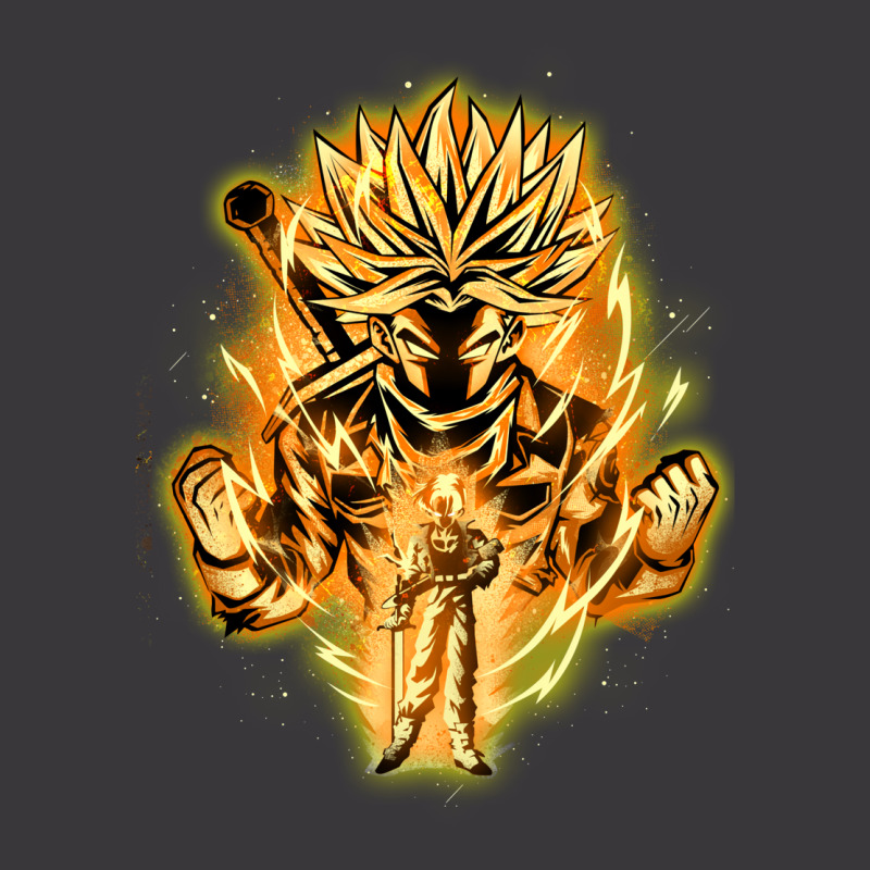 Golden Saiyan Trunks Ladies Curvy T-Shirt by lemoxmahichu | Artistshot