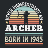 Archer Born 1945 80th Birthday Archery Gift Stars Crewneck Sweatshirt | Artistshot