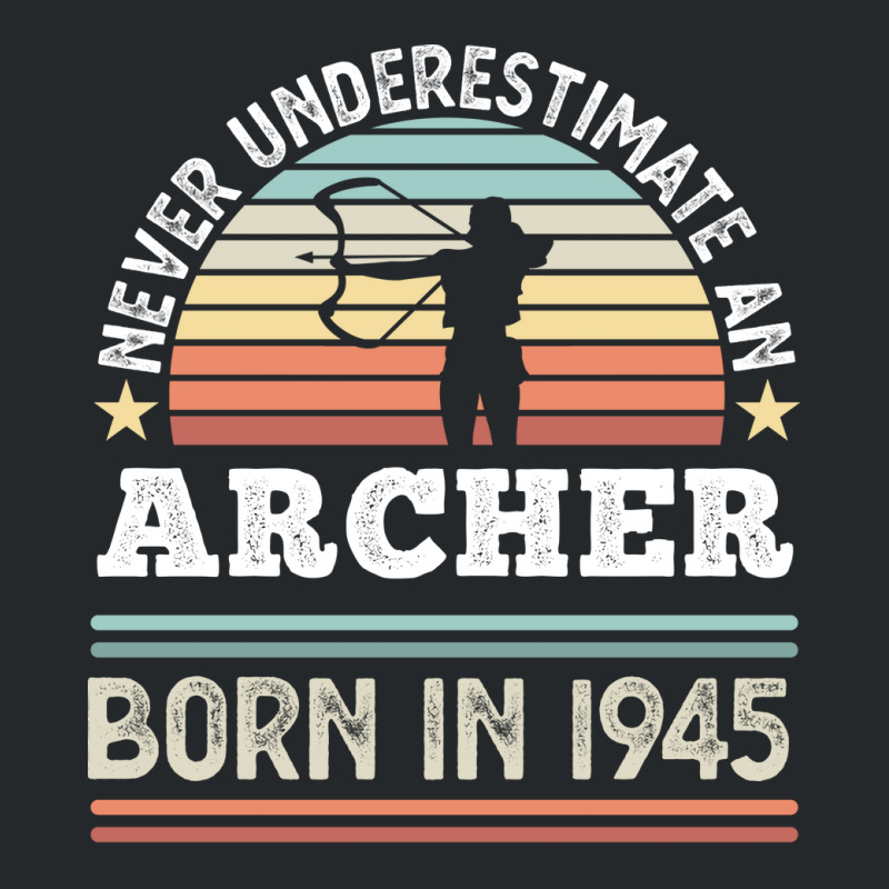 Archer Born 1945 80th Birthday Archery Gift Stars Crewneck Sweatshirt | Artistshot