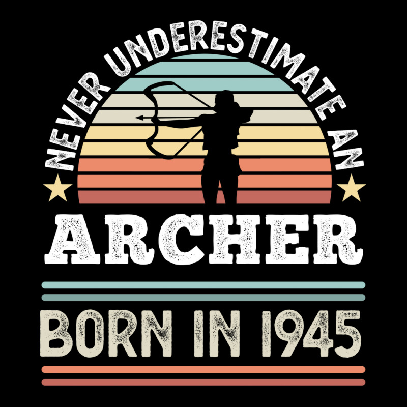 Archer Born 1945 80th Birthday Archery Gift Stars Men's Long Sleeve Pajama Set | Artistshot