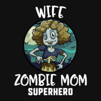 Wife Zombie Mom Superhero Zombie Oval Patch | Artistshot