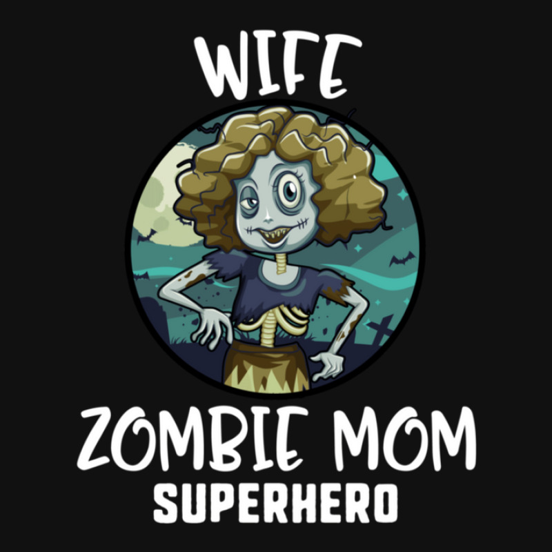 Wife Zombie Mom Superhero Zombie Oval Patch | Artistshot