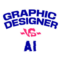 Graphic Designer Vs Ai V-neck Tee | Artistshot