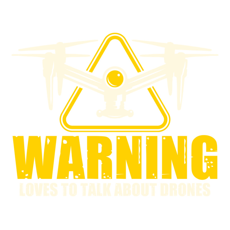 Warning Loves To Talk About Drones Flying Aircraft Robotics Sticker | Artistshot