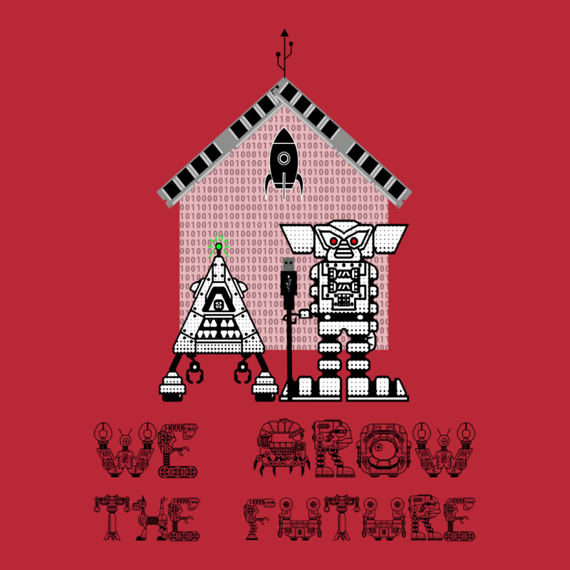 We Grow The Future Ai And Robotics Funny Women's V-Neck T-Shirt by yishiebratth | Artistshot