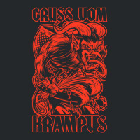 Krampus Red Crewneck Sweatshirt | Artistshot