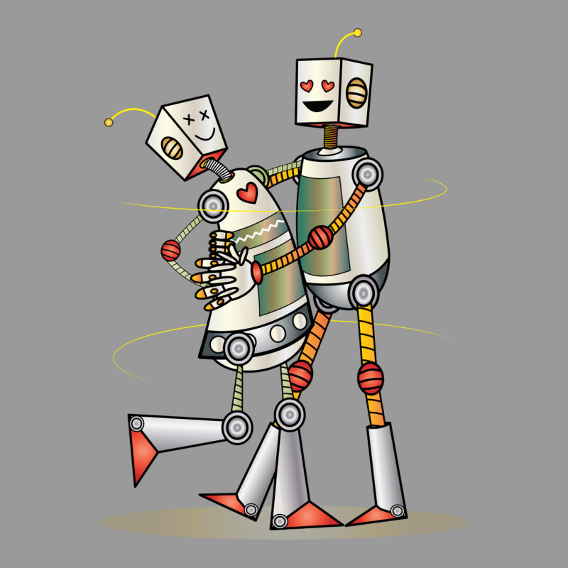 Robot Love Valentine Graphic T-shirt | Artistshot