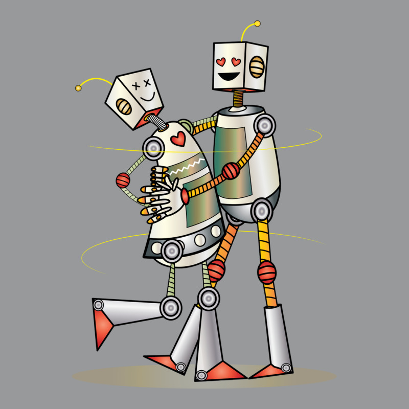 Robot Love Valentine Unisex Hoodie | Artistshot