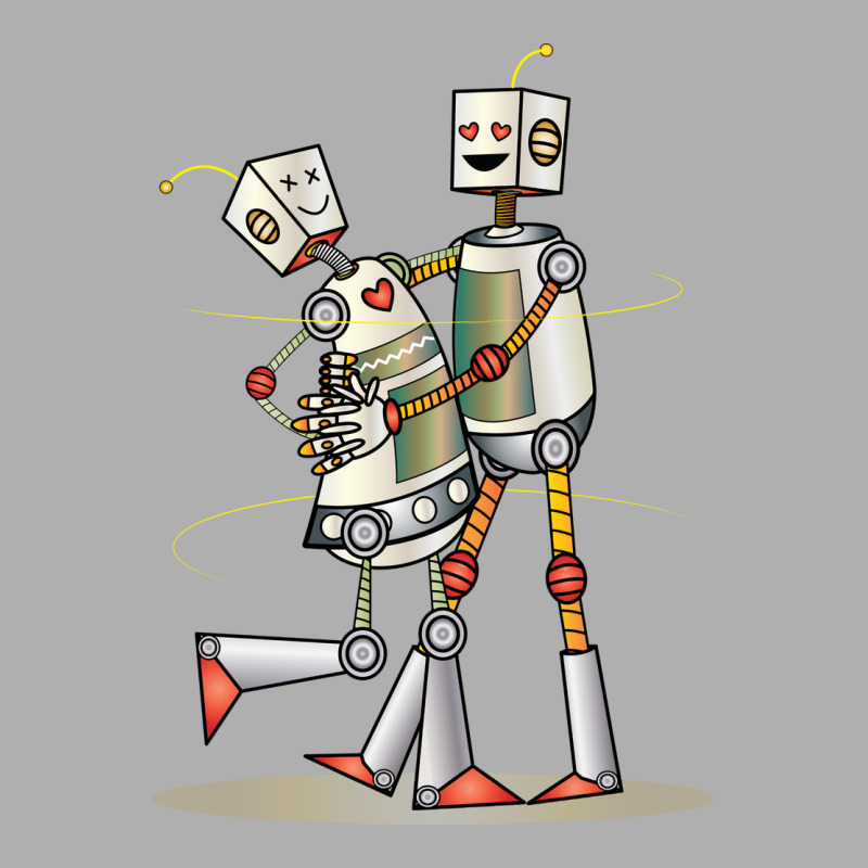 Robot Love Valentine Exclusive T-shirt | Artistshot