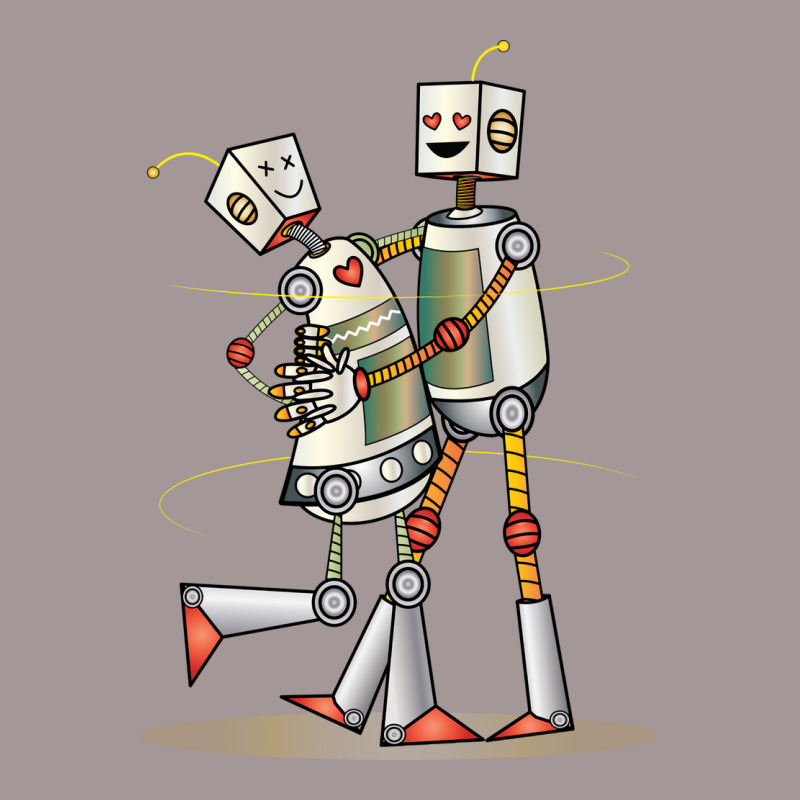 Robot Love Valentine Vintage Short | Artistshot