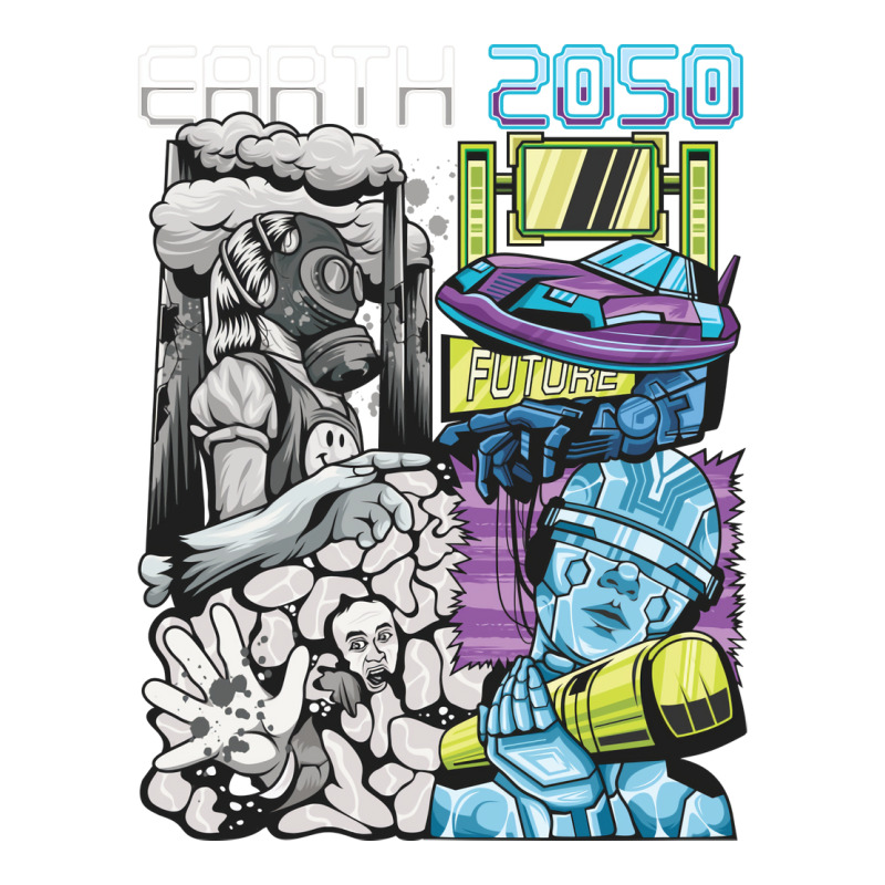 Earth 2050   Damage And The Future Of The Earth 3/4 Sleeve Shirt | Artistshot