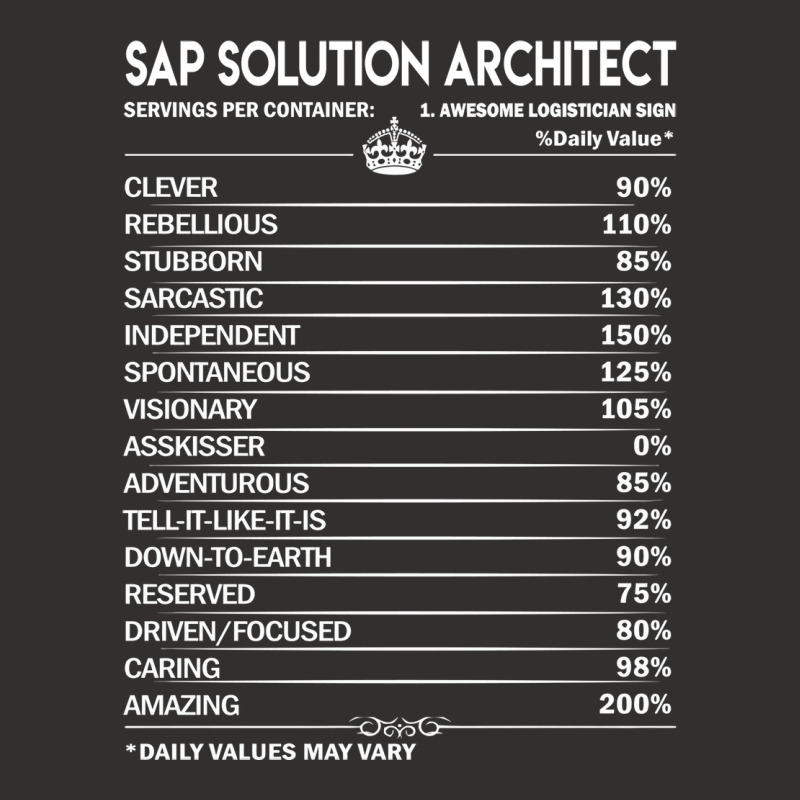 Sap Solution Architect T  Daily Factors 2 Gift Item Tee Champion Hoodie | Artistshot