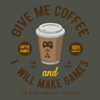 Game Developer Give Me Coffee Fleece Short | Artistshot