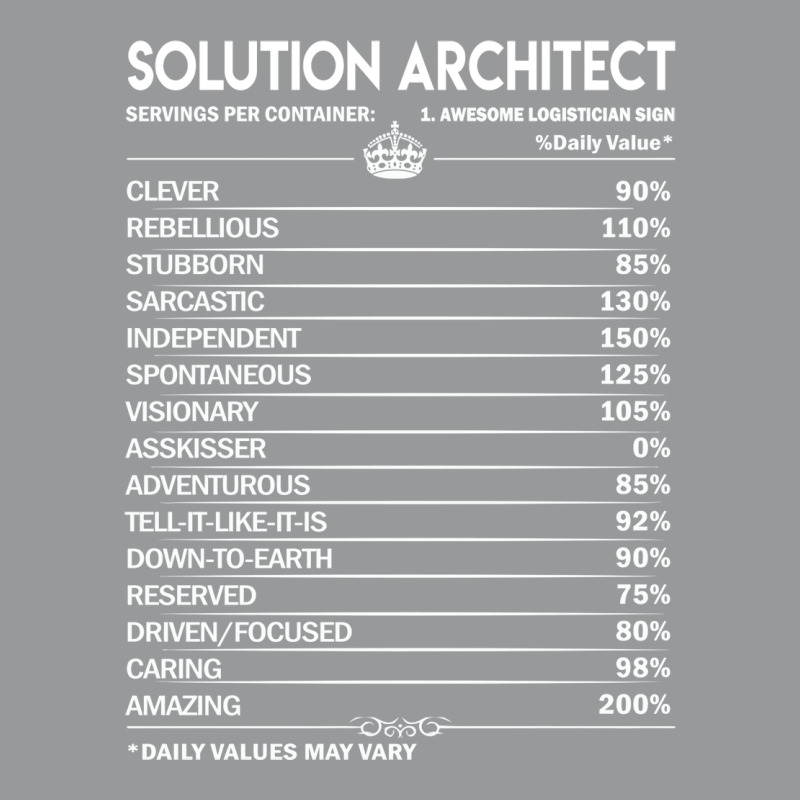 Solution Architect T  Daily Factors 2 Gift Item Tee Crewneck Sweatshirt | Artistshot