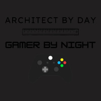 Architect By Day Gamer By Night Red T-shirt | Artistshot